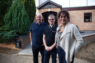 TV tonight Alex Polizzi with B&B owners Neil and Reece.