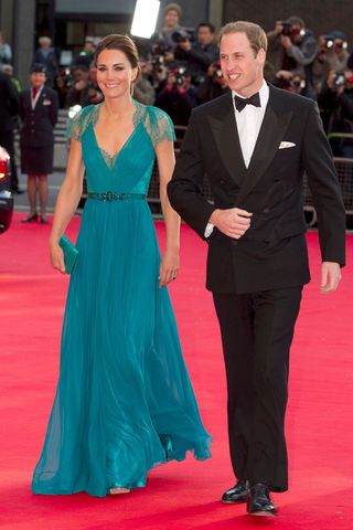 Kate Middleton's teal lace gown of our dreams