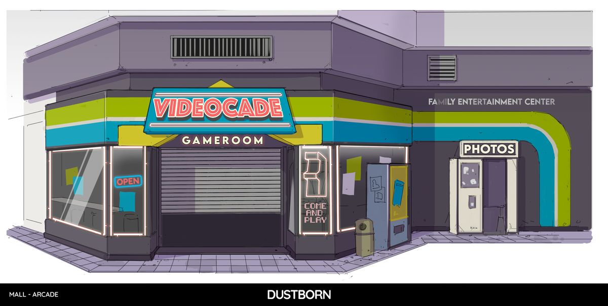 Making Dustborn's art; concept art for a video game