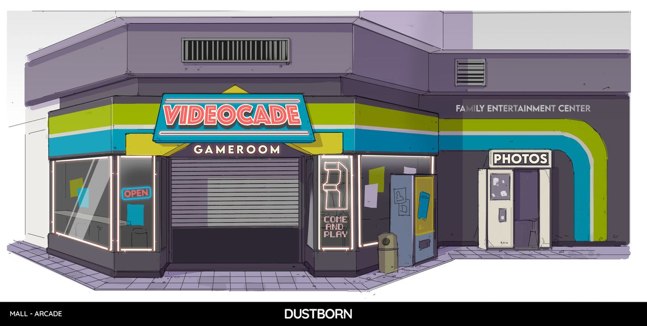 Making Dustborn's art; concept art for a video game