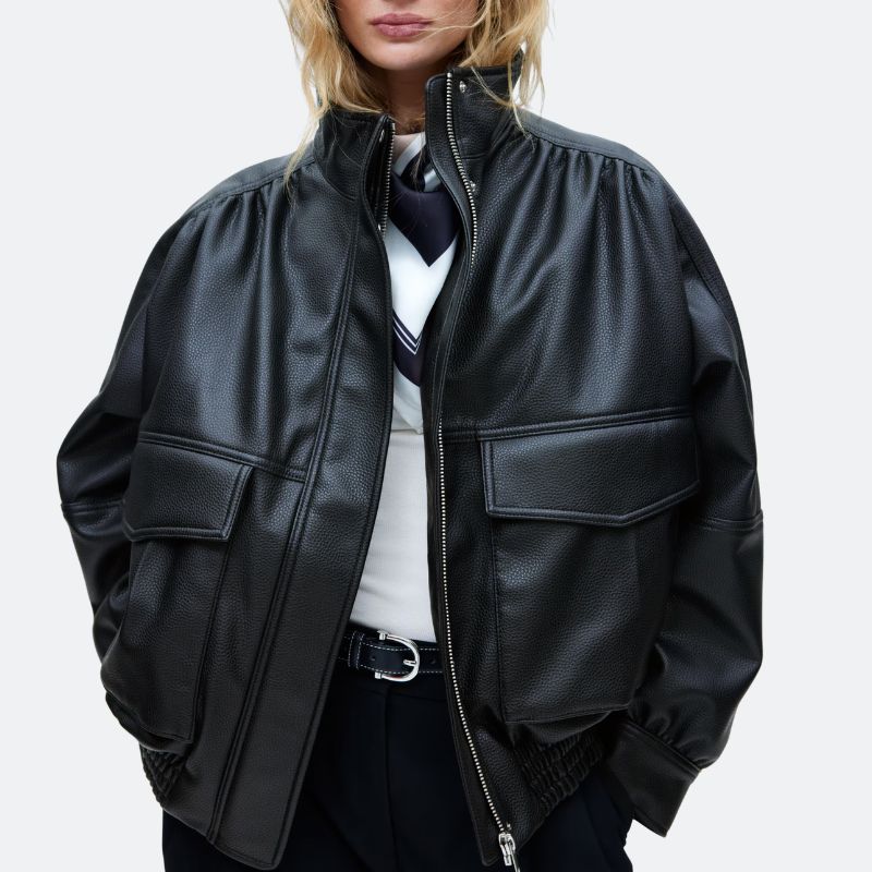 Image of black bomber jacket