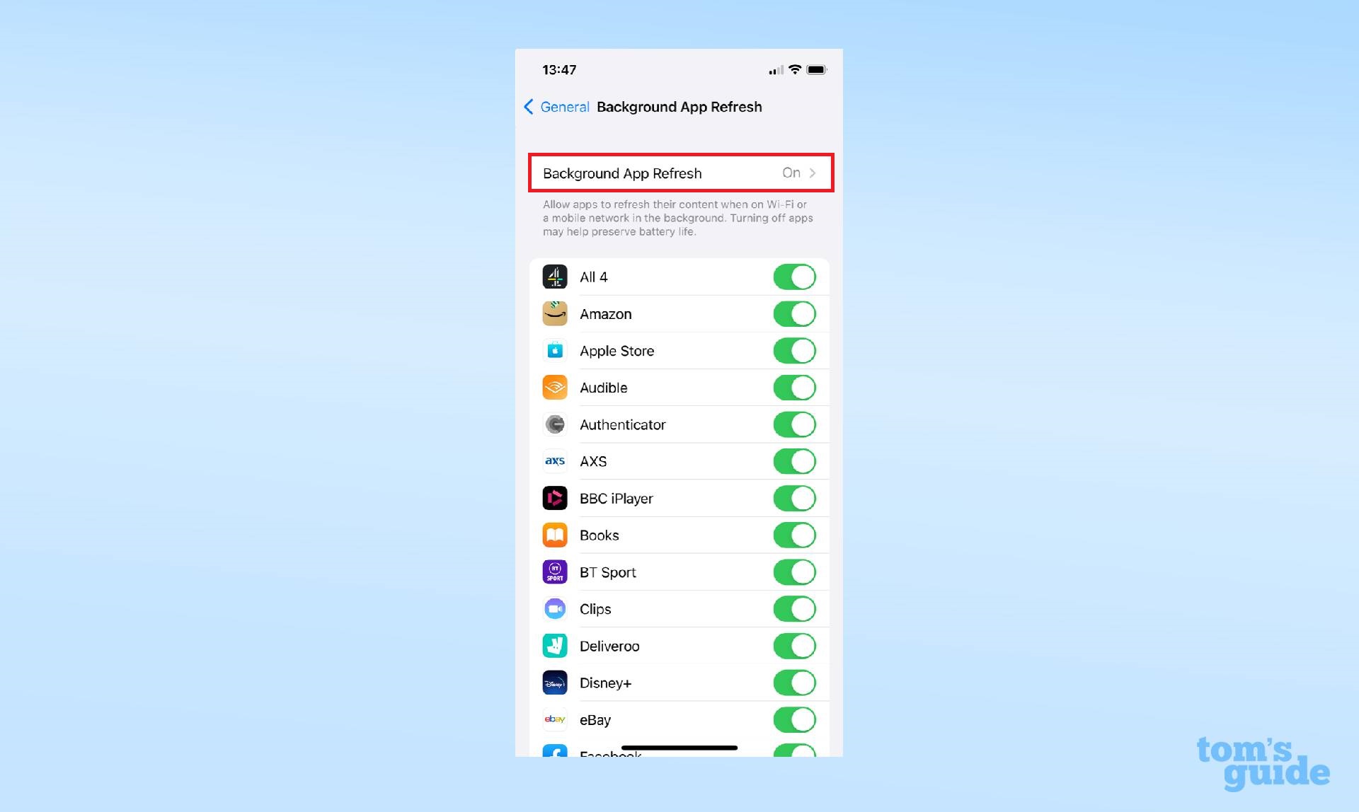 How to Turn Off Background App Refresh on iPhone -