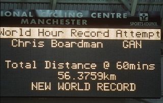 Chris Boardman used the since-outlawed Superman position to take the Hour Record to new heights.