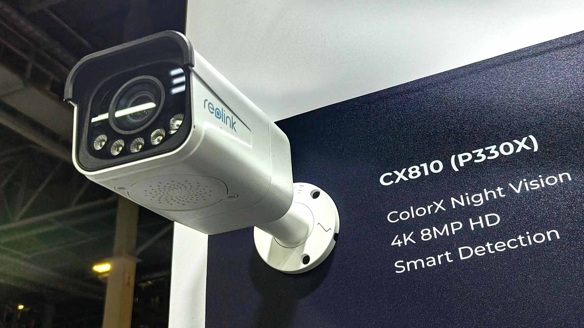 A picture from CES of another one of Reolink's security cameras with ColorX