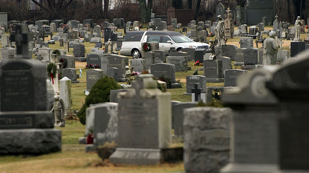 A cemetery