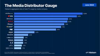 Chart of top media companies ranked by share of TV viewing