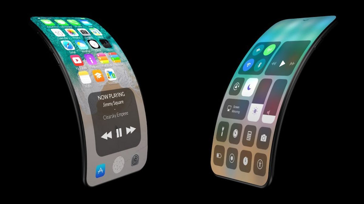 A fan-made concept for a flexible iPhone