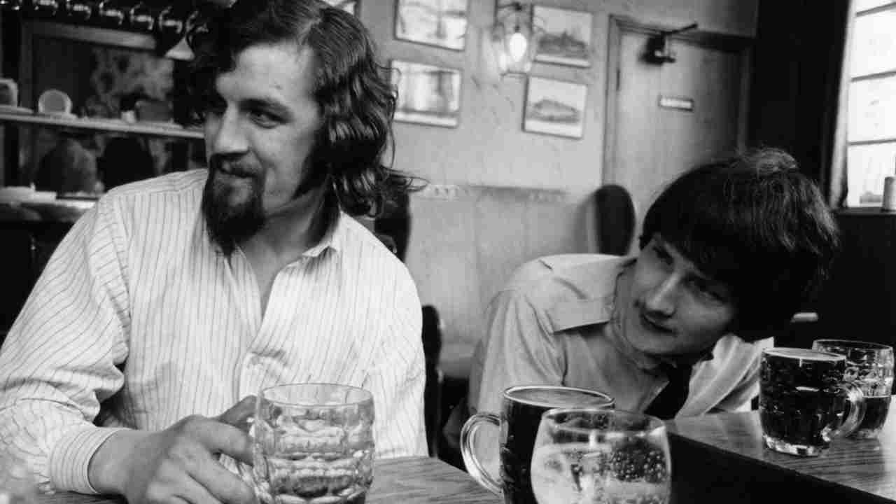 The Humblebums&amp;rsquo; Billy Connelly and Gerry Rafferty posing for a photograph in the late 1960s