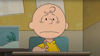Charlie Brown looking dismayed in Who Are You, Charlie Brown?