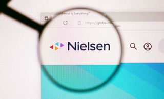 Nielsen logo on a website