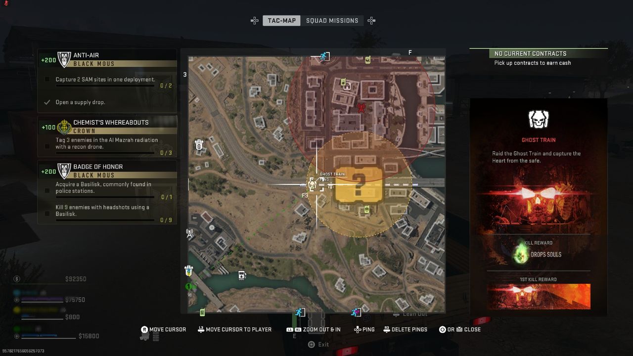 Warzone 2 Ghost Train on the map