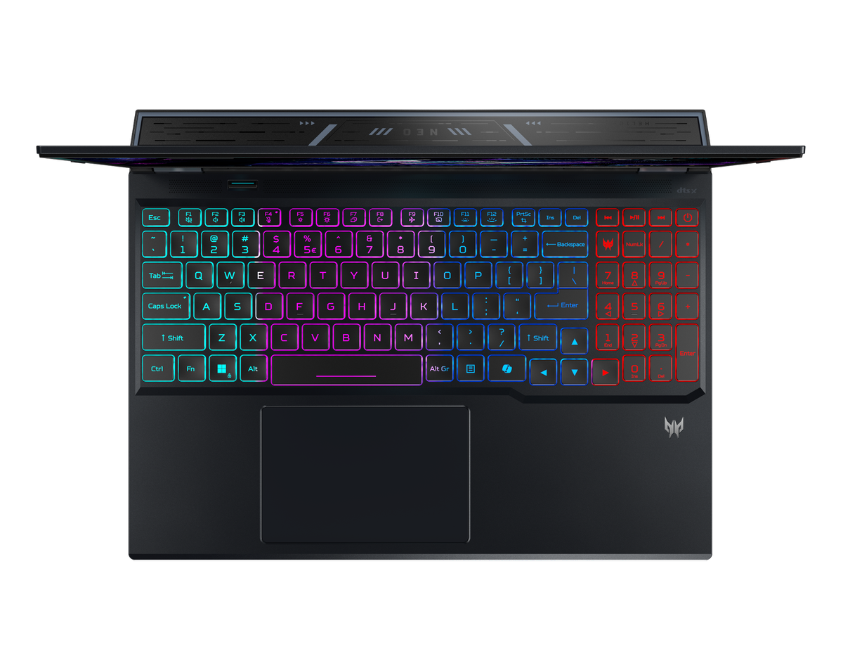Press images of the Acer Predator Helio Neo AI laptops in 16 and 18-inch varieties