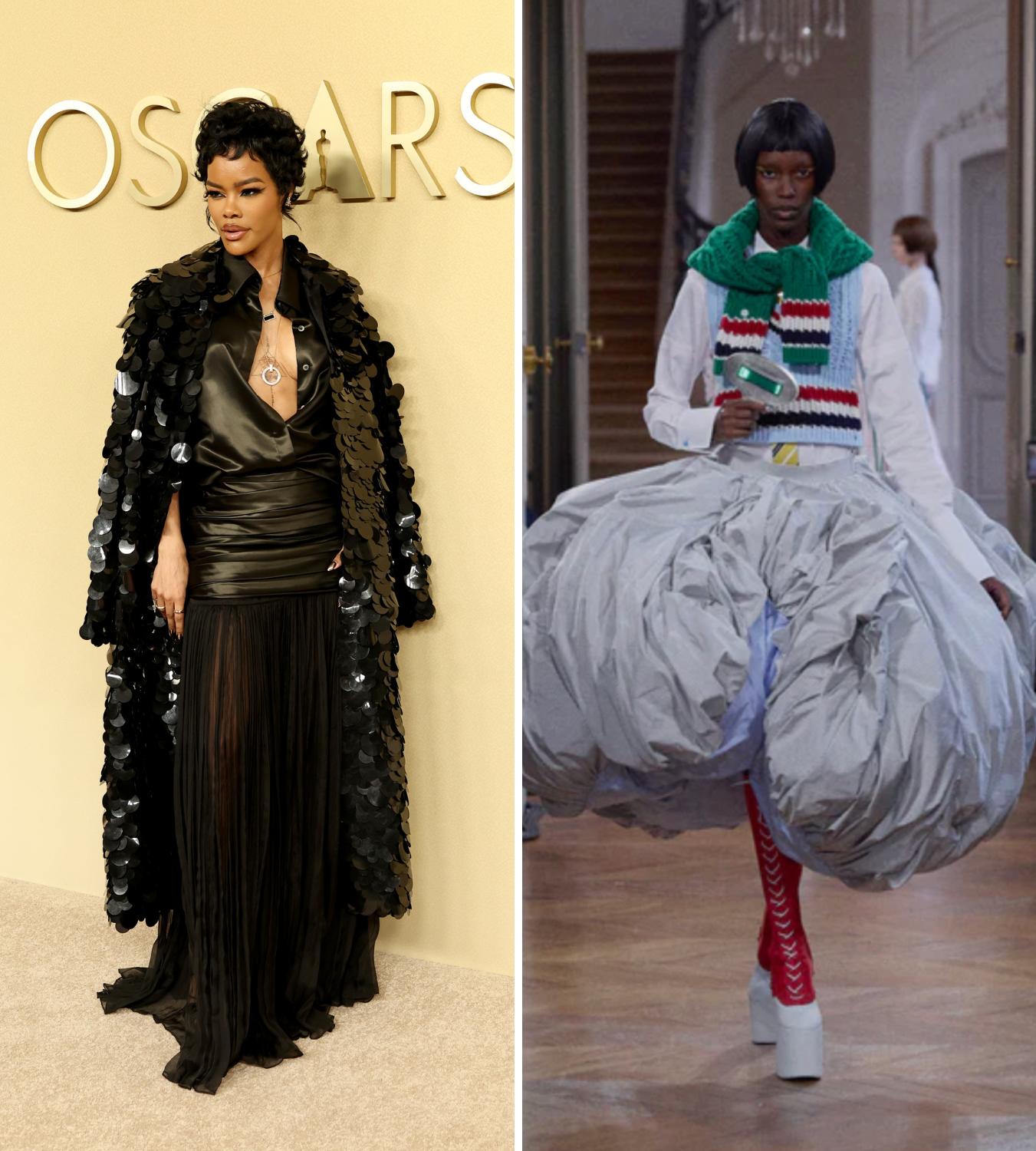 Teyana Taylor Oscar nominee luncheon, Thom Browne ss26 runway