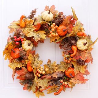 Autumn Fall Pumpkin Wreath