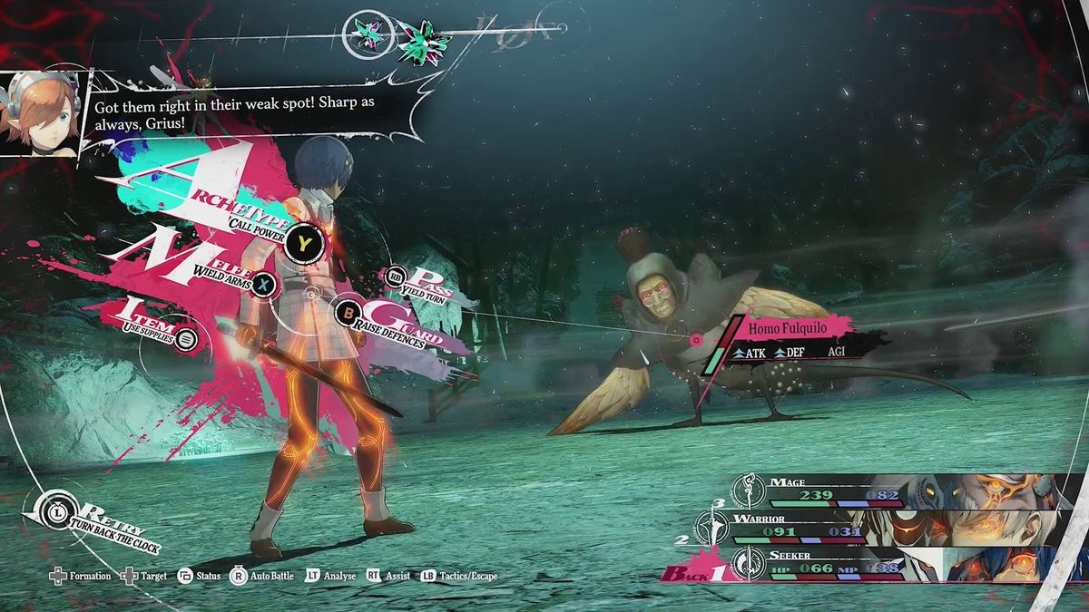 A screenshot of Metaphor: ReFantazio
