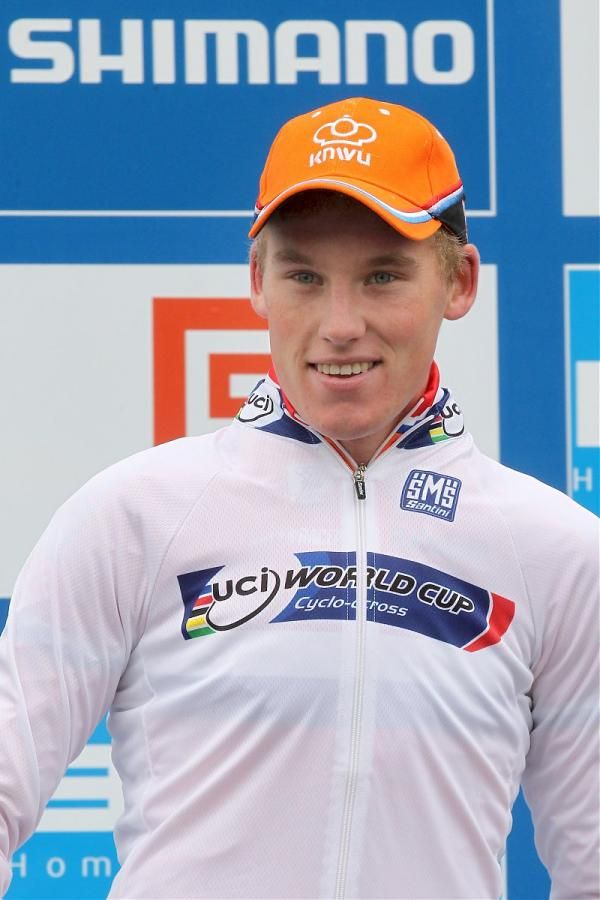 Mike Teunissen (Netherlands) leads the U23 World Cup after winning the opening round in Tabor.
