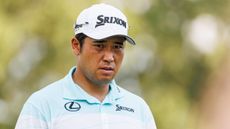 Hideki Matsuyama from the chest up during the FedEx St Jude Championship