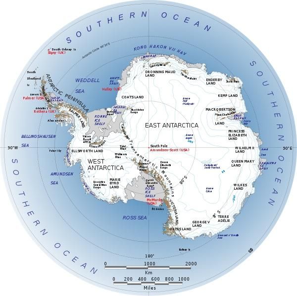 map of antarctica