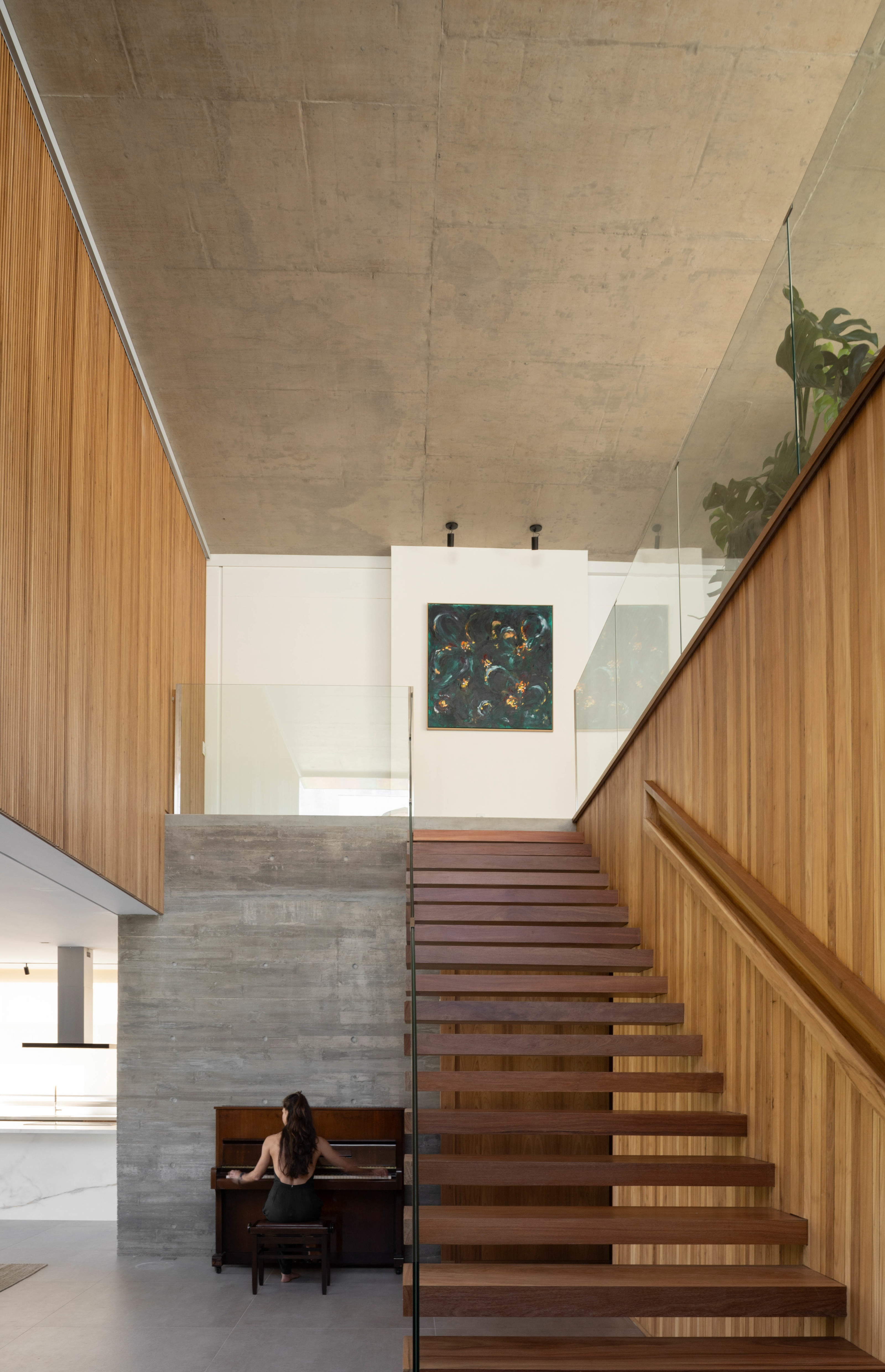 Looking back up the main staircase