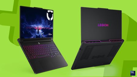 Lenovo Legion Pro 7i gaming laptops on a light green background