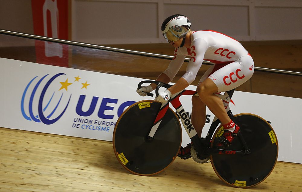 Poland warming up for the European Track Championships