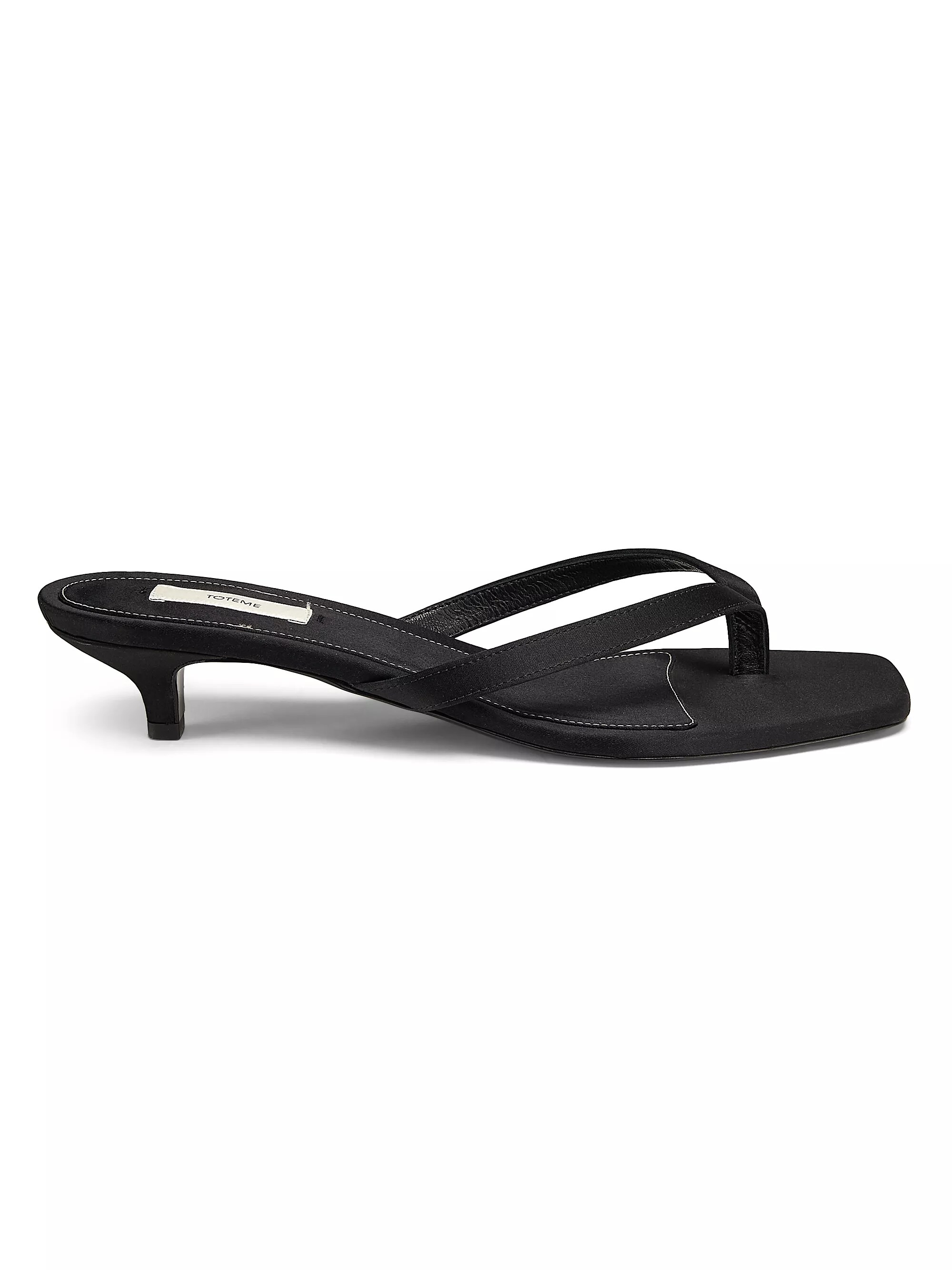 35mm Satin Slip-On Sandals