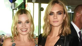 Margot Robbie and Cara Delevingne at Suicide Squad premiere