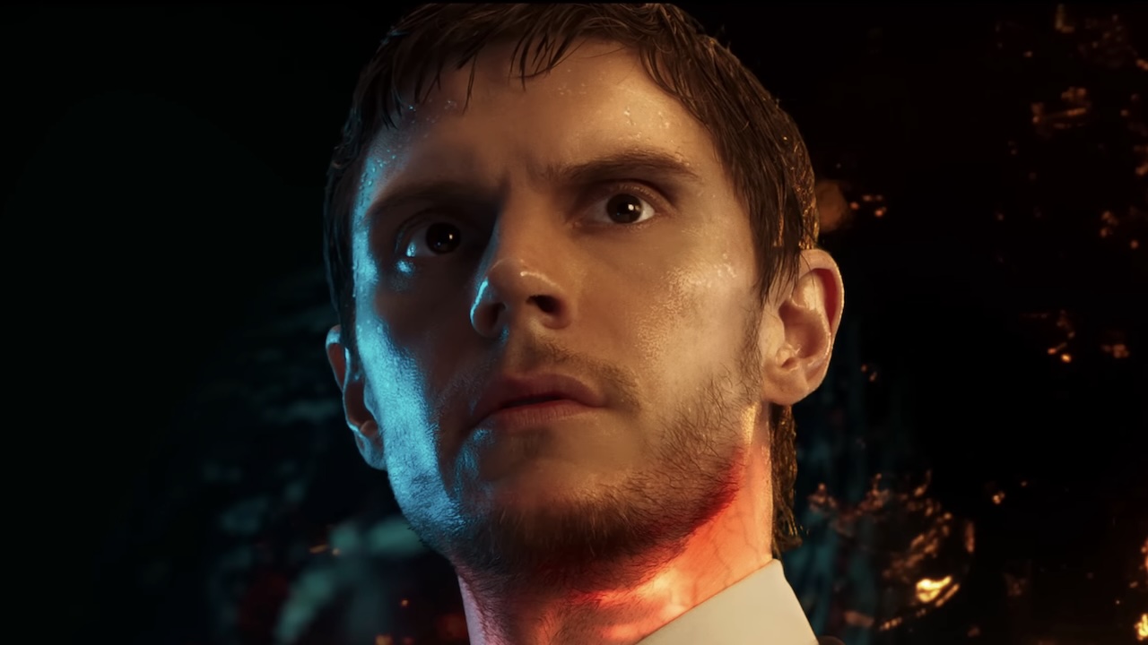 Evan Peters' Cooper Madsen with glowing neck in The Beauty trailer