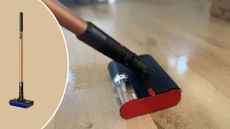 Dyson PencilWash mopping the floor