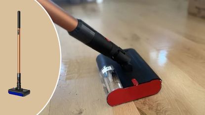 Dyson PencilWash mopping the floor
