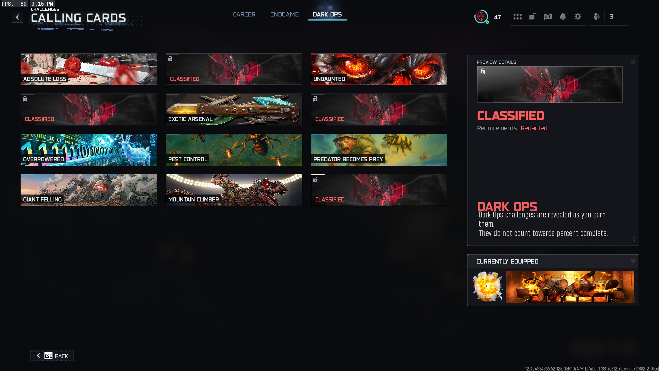 Black Ops 7 Dark Ops challenges that have been unlocked in Campaign and Endgame