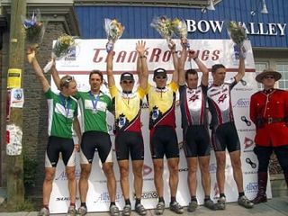 The men's podium in 2005