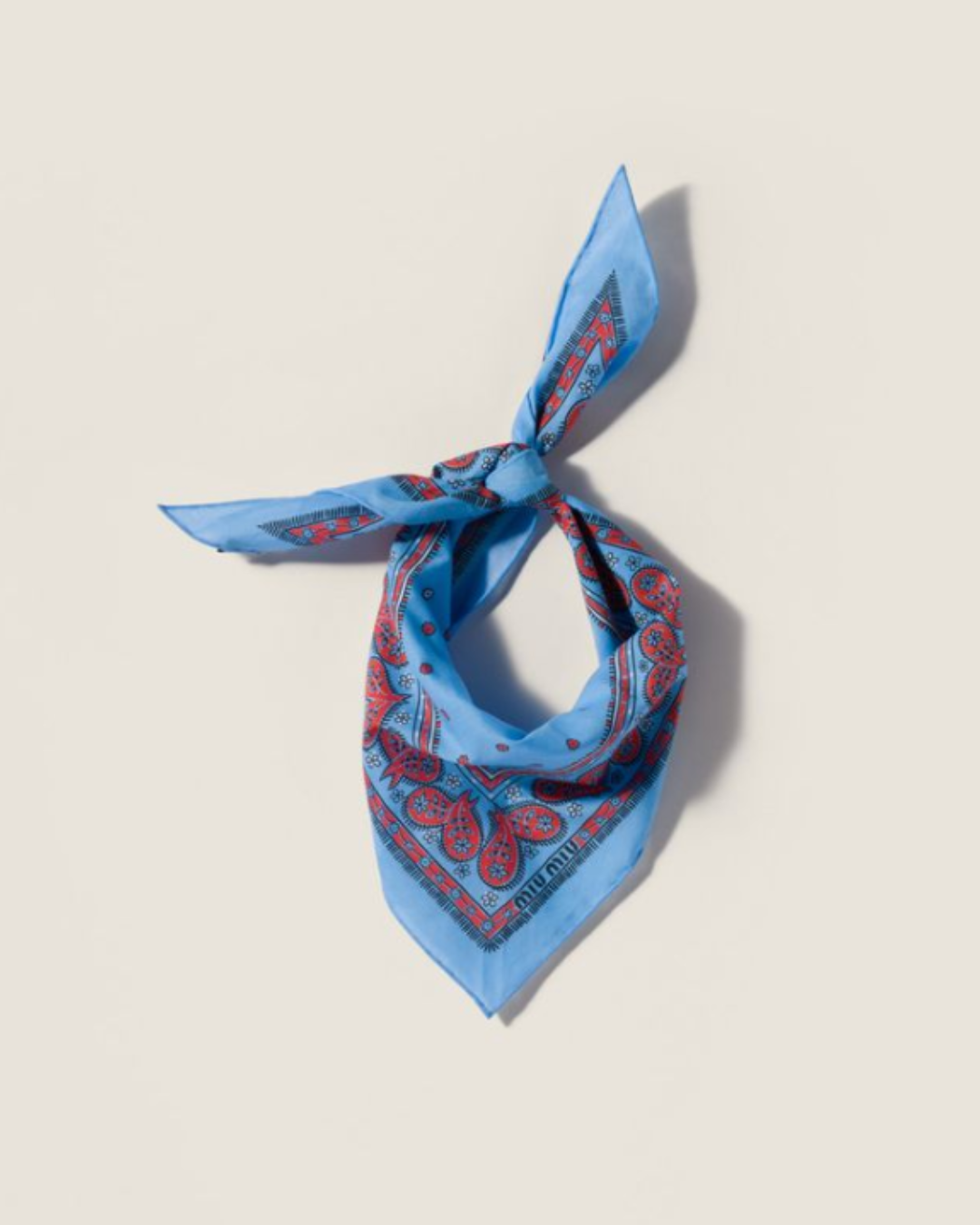 Miu Miu, Printed Twill Scarf