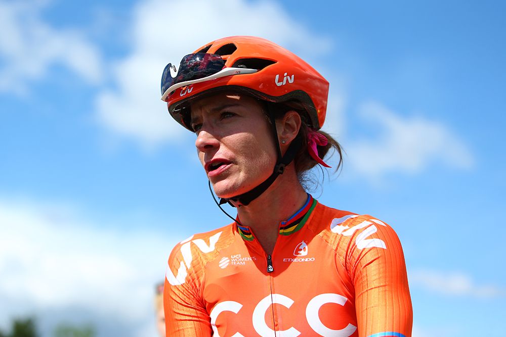 Marianne Vos (CCC-Liv) wins stage 2 and leads the OVO Energy Women's Tour