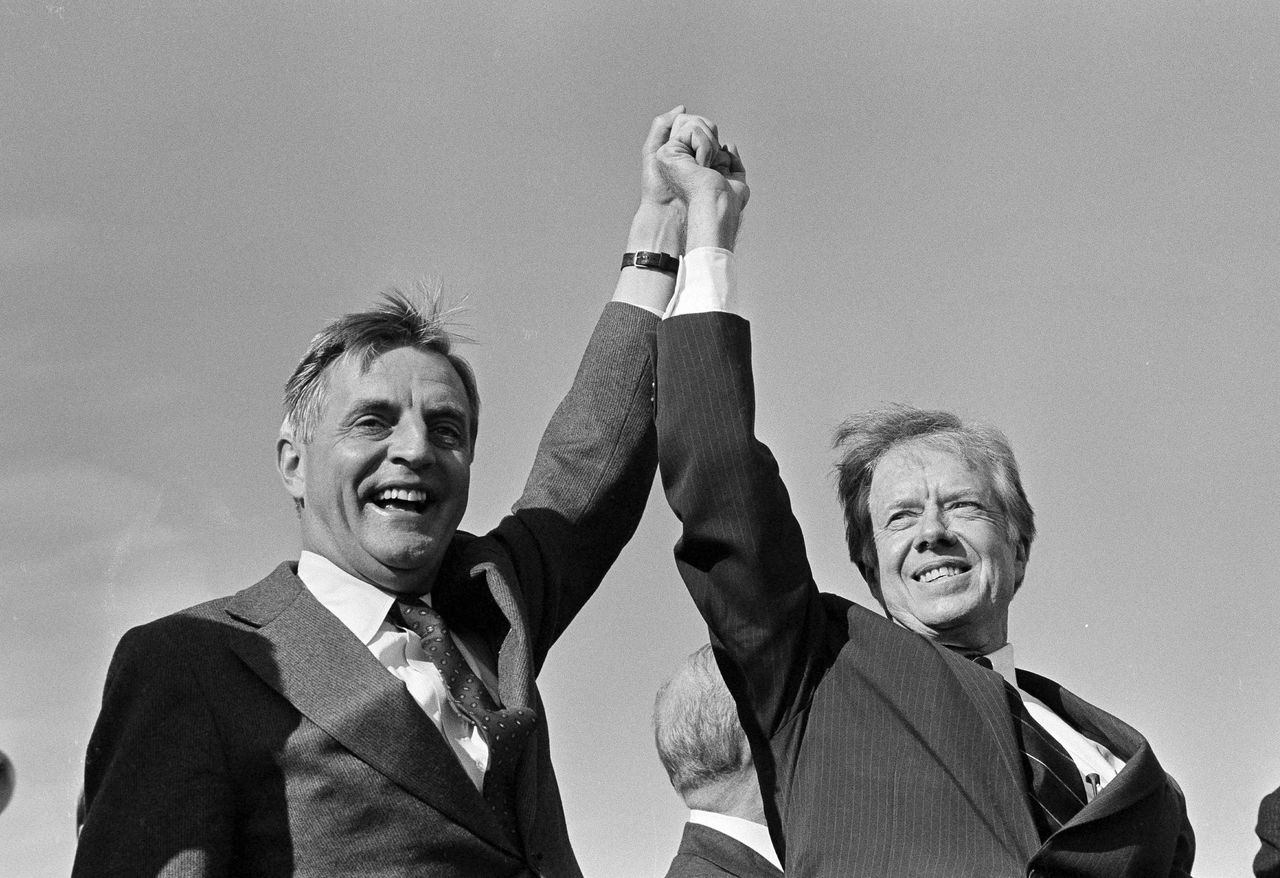 Walter Mondale and Jimmy Carter.