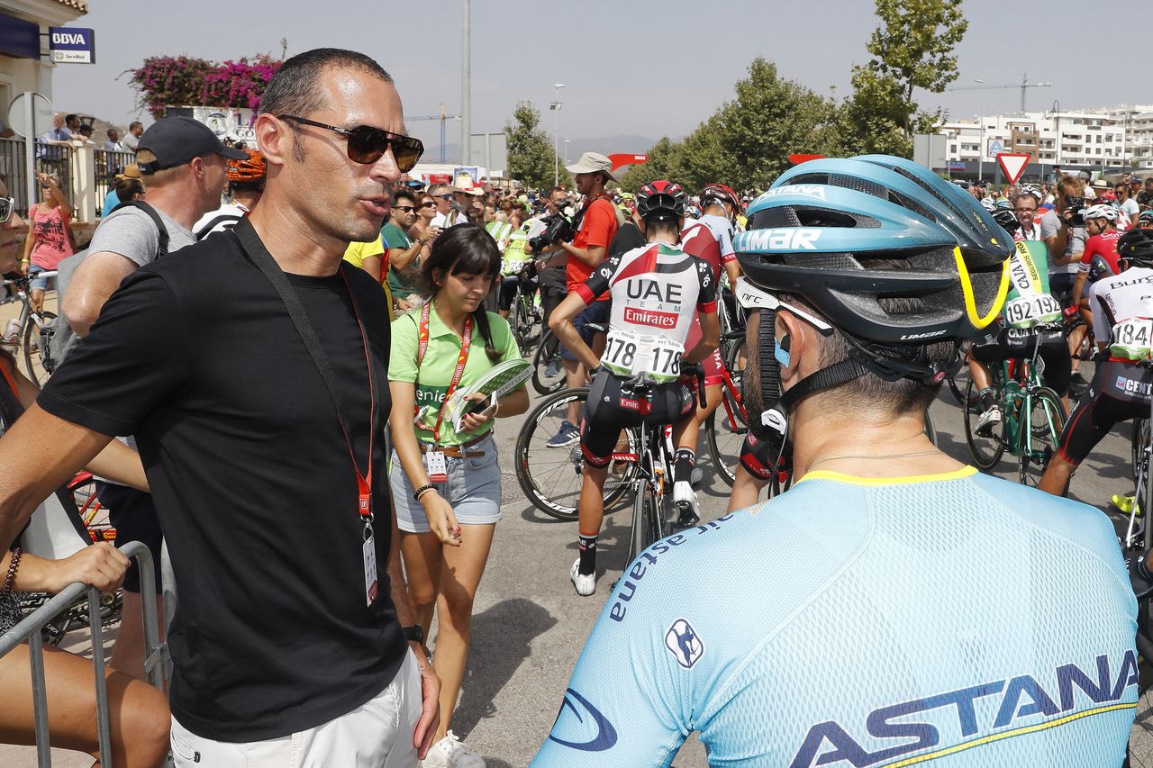 Manuel Quinziato on the start line