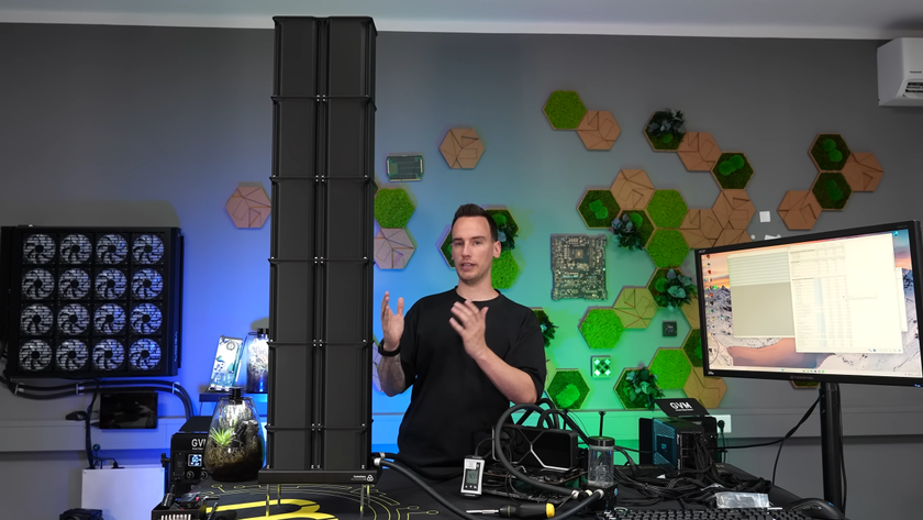 Mounting a 110cm-tall chimney atop a radiator to passively cool down a CPU