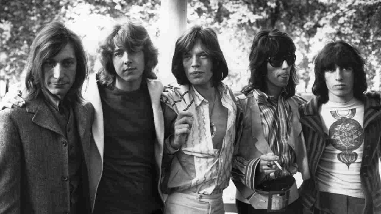 Rolling Stones posing for a photograph in 1969