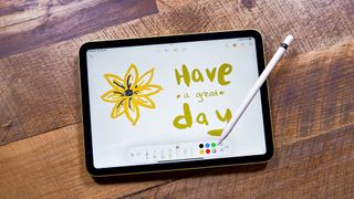 iPad 2022 Apple Pencil drawing of flower