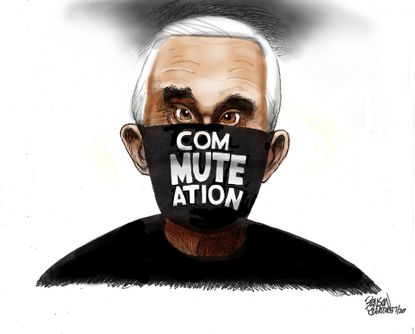 Political Cartoon U.S. Roger Stone Trump commutation