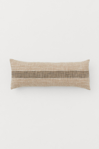 Handwoven jute-blend cushion