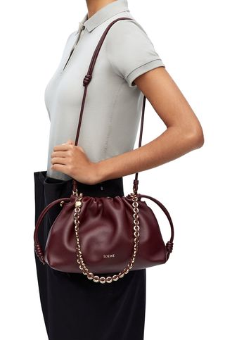 Medium Flamenco Purse in Mellow Nappa Lambskin