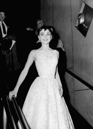 udrey Hepburn at the 26th Annual Academy Awards at the NBC Century Theatre in New York City in 1954