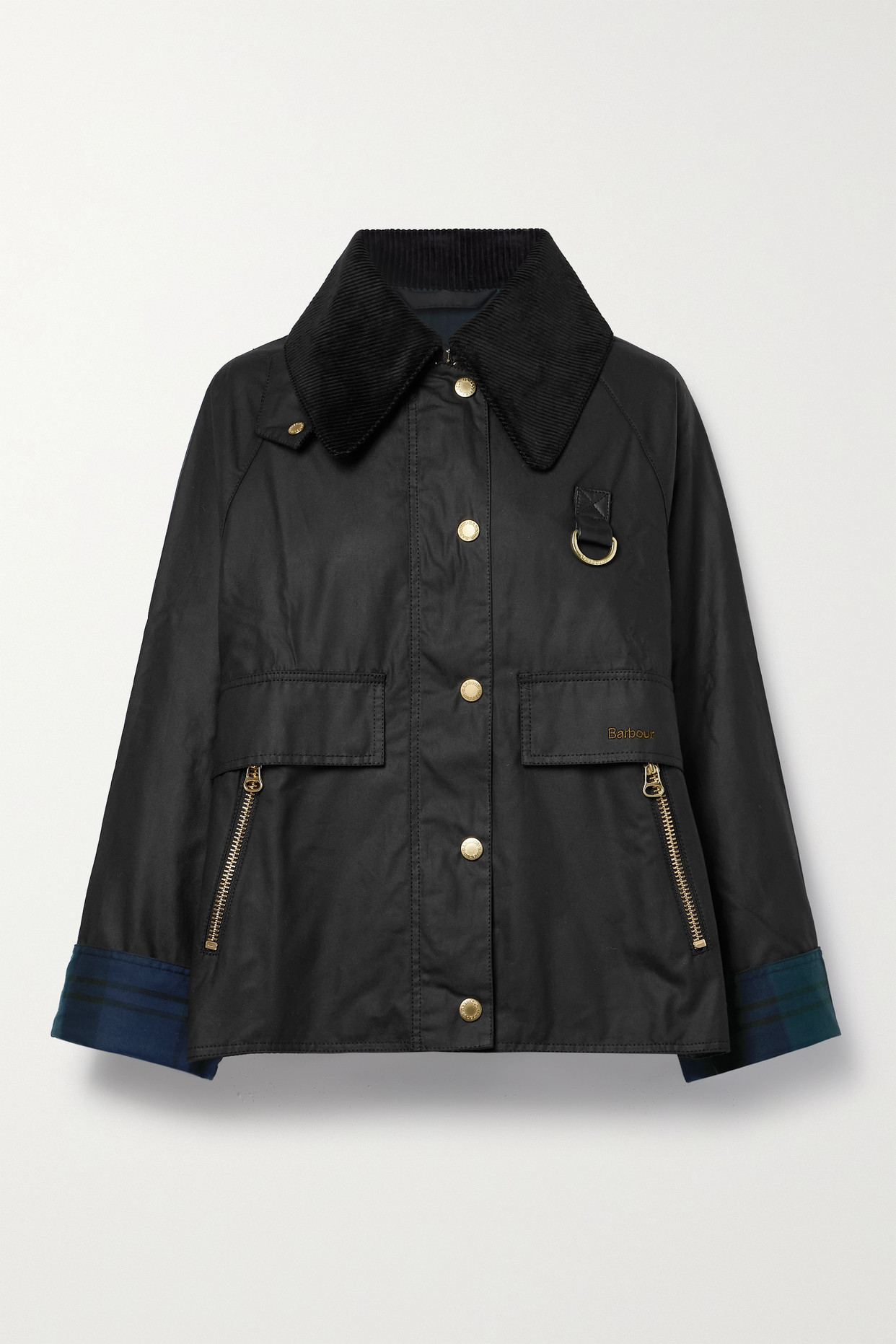 Catton Spey Corduroy-Trimmed Waxed-Cotton Jacket