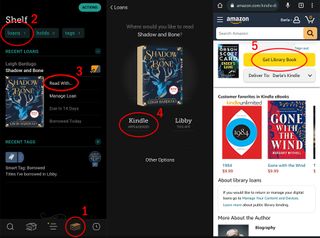 How to read a book on a Kindle from the Libby app