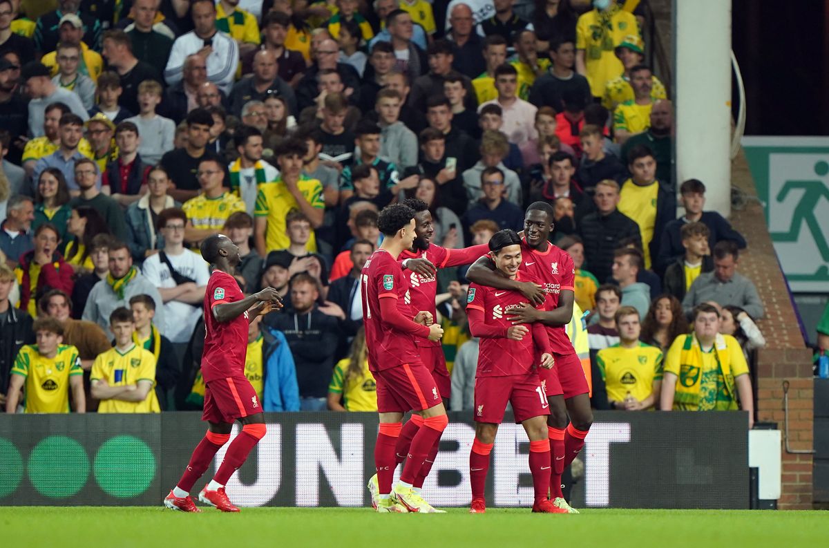 Norwich City v Liverpool – Carabao Cup – Third Round – Carrow Road