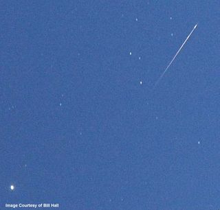 Photo of a shooting star in November 2002
