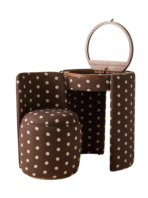 Jane Upholstered Vanity & Stool Set