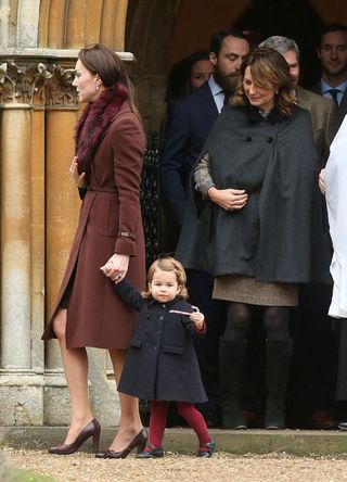 Carole Middleton attending Church on Christmas Day, 2016