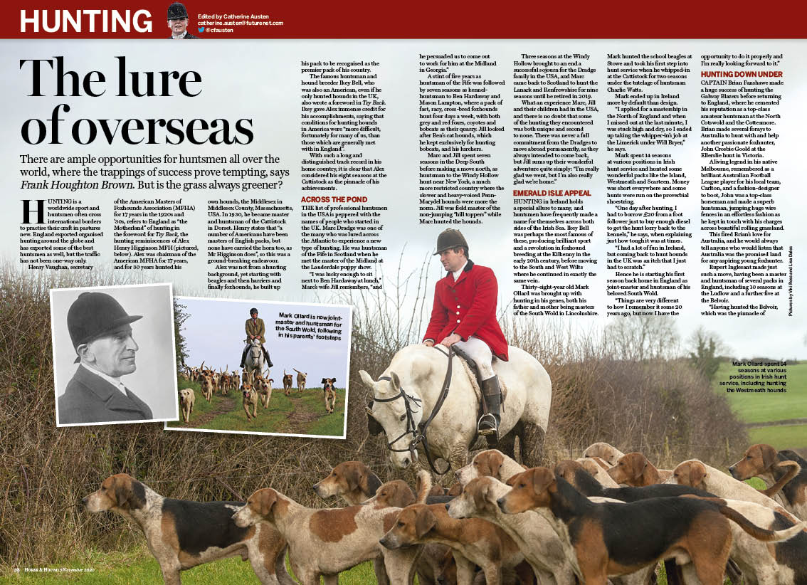 HT 3p hunting hounds round the w